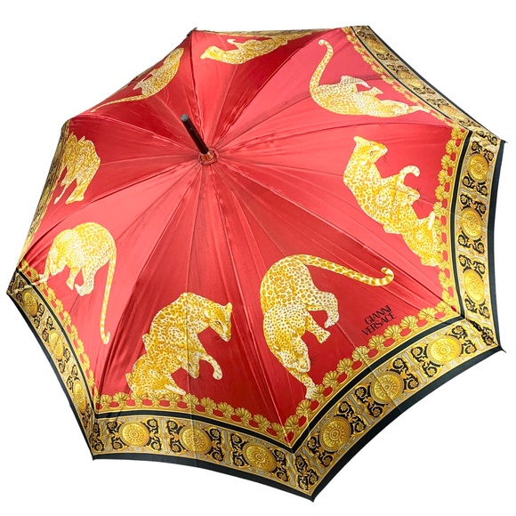 Versace Accessories - VERSACE Vintage Leopard Umbrella